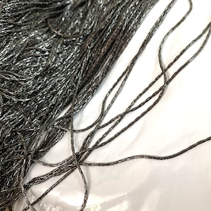 5/20meters 1.0mm wide Anti-Tarnish Black Plated Over Stainless Steel Round Cobra Chain Findings