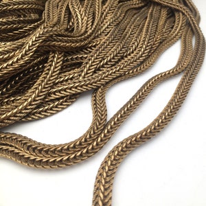 2/5 Meters Raw Brass Fish Bone Chain 7.5mm Wide Jewelry Findings Chains