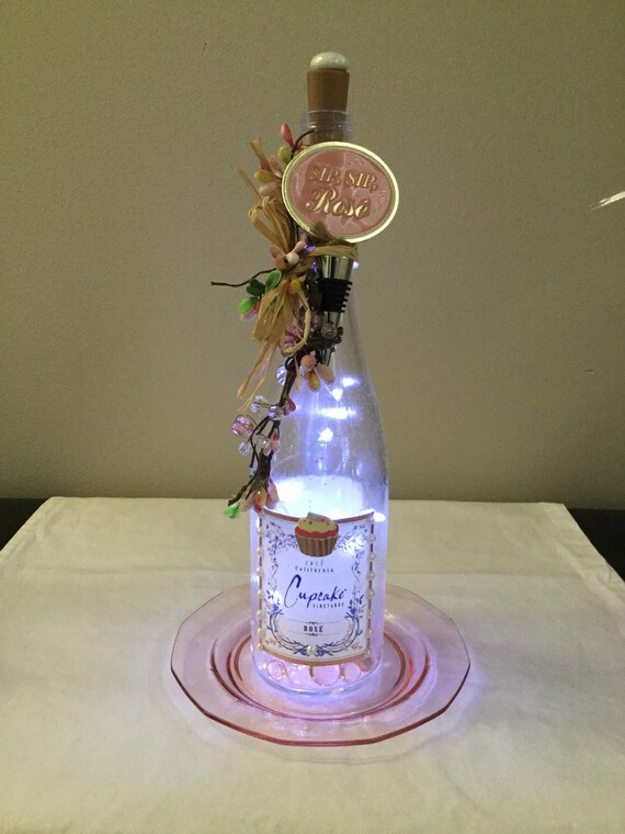Cupcake Wine Bottle Light Etsy