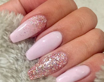 Glitter Ombre Nails Etsy