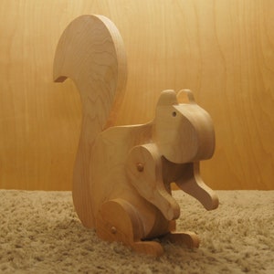 Wooden Toy Squirrel