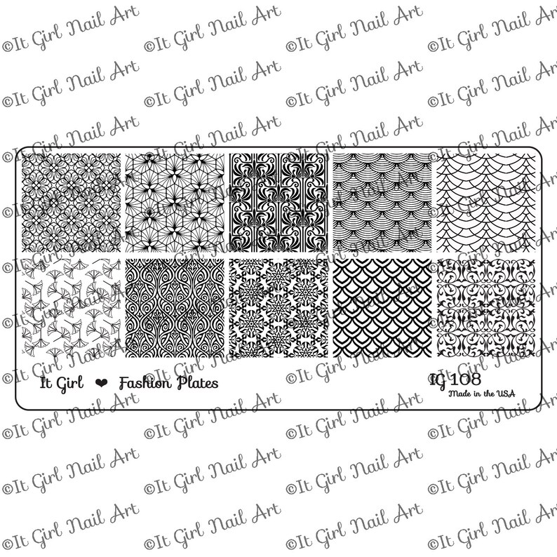 Hoilday Jingle Christmas Stamping Plate For Holiday Nail Art