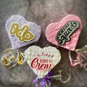 Petit cœur mini piñatas cadeau pour enterrement de vie de jeune fille