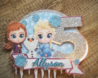 Beautiful Frozen cake topper, Frozen Party Decorations, Elsa Party Birthday