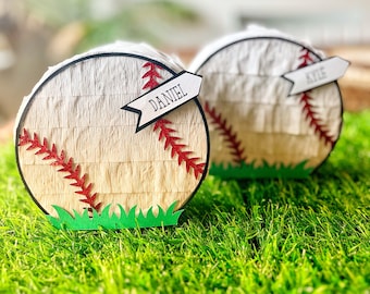 Baseball mini piñatas favor gift