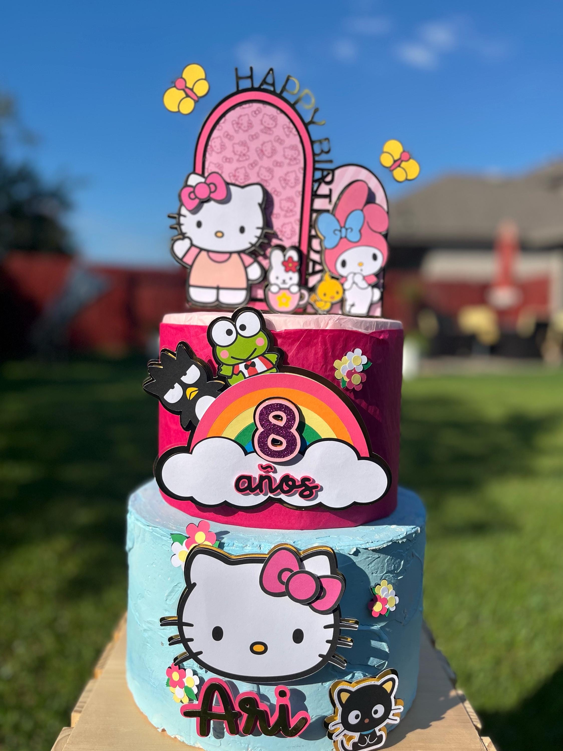 Kitty and friends cake topper - Etsy México, image size:2249x3000