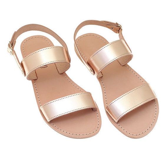 gold sandals flat for wedding