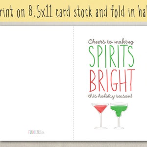 Printable Funny Christmas Holiday Card / for Anyone / 5.5 X - Etsy
