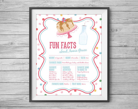My Birthday Facts Printable