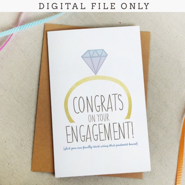 Funny Engagement Ring - Etsy