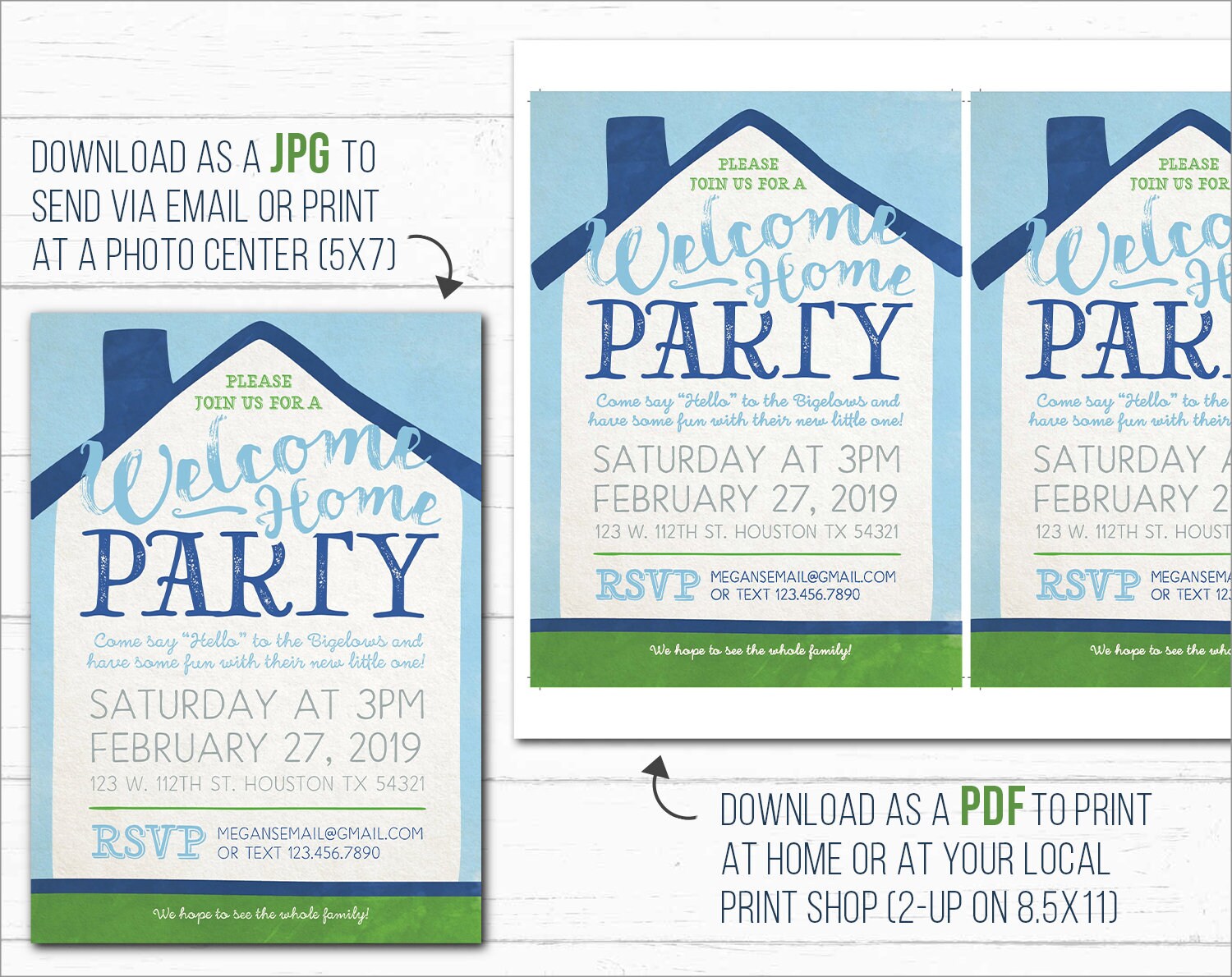 Home Party Invitations Moving/New Etsy