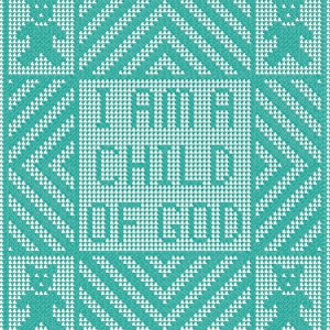 10 &quot;I Am a Child of God&quot; Afghan Patterns in Filet Crochet, Digital Download