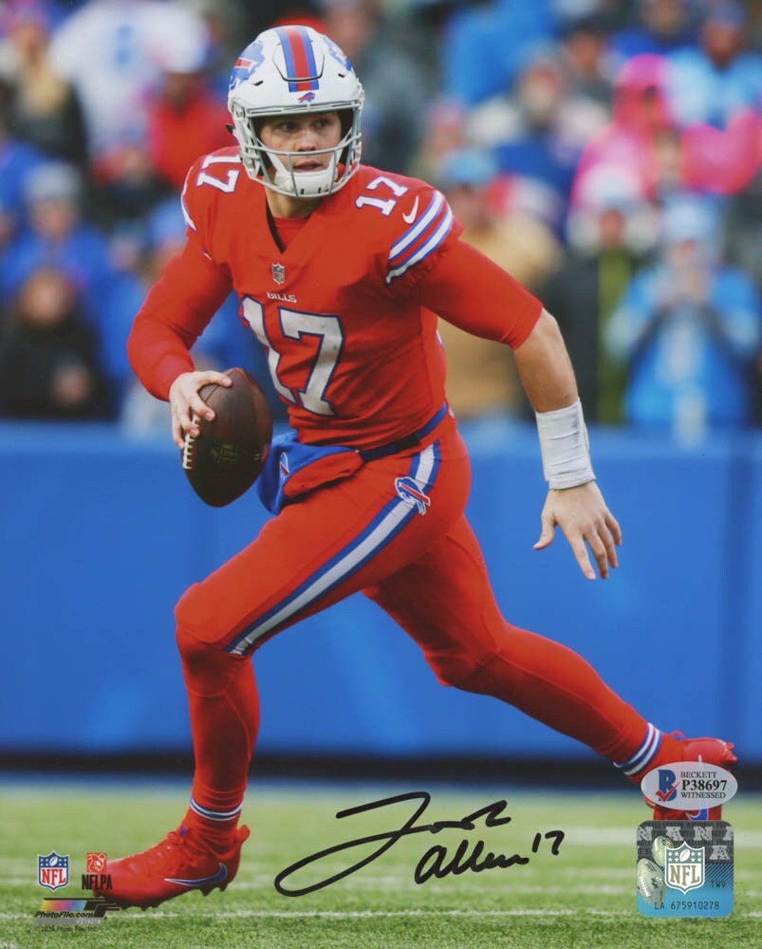 Josh Allen Autographed Signed Photo Poster Bills Reprint Ja4 Etsy