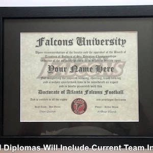 Atlanta Football NFL # 1 Fan-Zertifikat Man Cave perfektes Geschenk