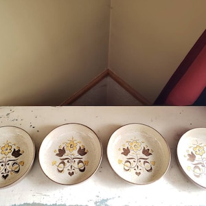 Red Wing Pottery Turtle Dove pattern bowl set of 4 vintage Red Wing Pottery