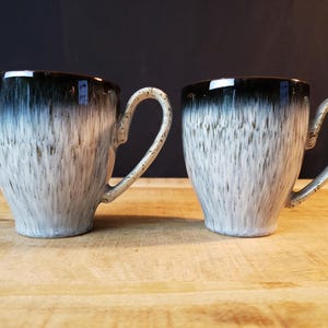 Denby Langley English Halo coffee cup set of 2  authentic English stoneware