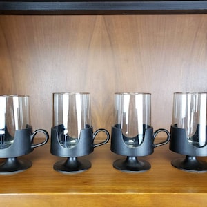 Glas Snap tumbler set of 6 corningware black glassware