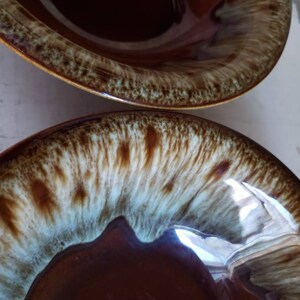 Canonsburg Pottery Carefree Ironstone brown drip bowl set of 3 image 5