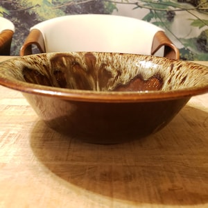 Harker Quaker Maid Vegtable Bowl Rawhide mid century dish image 1