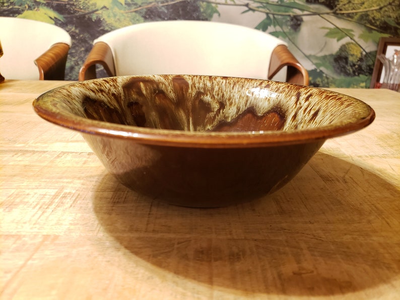 Harker Quaker Maid Vegtable Bowl Rawhide mid century dish image 1