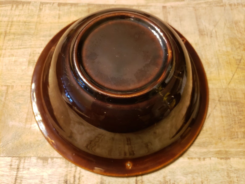 Harker Quaker Maid Vegtable Bowl Rawhide mid century dish image 7
