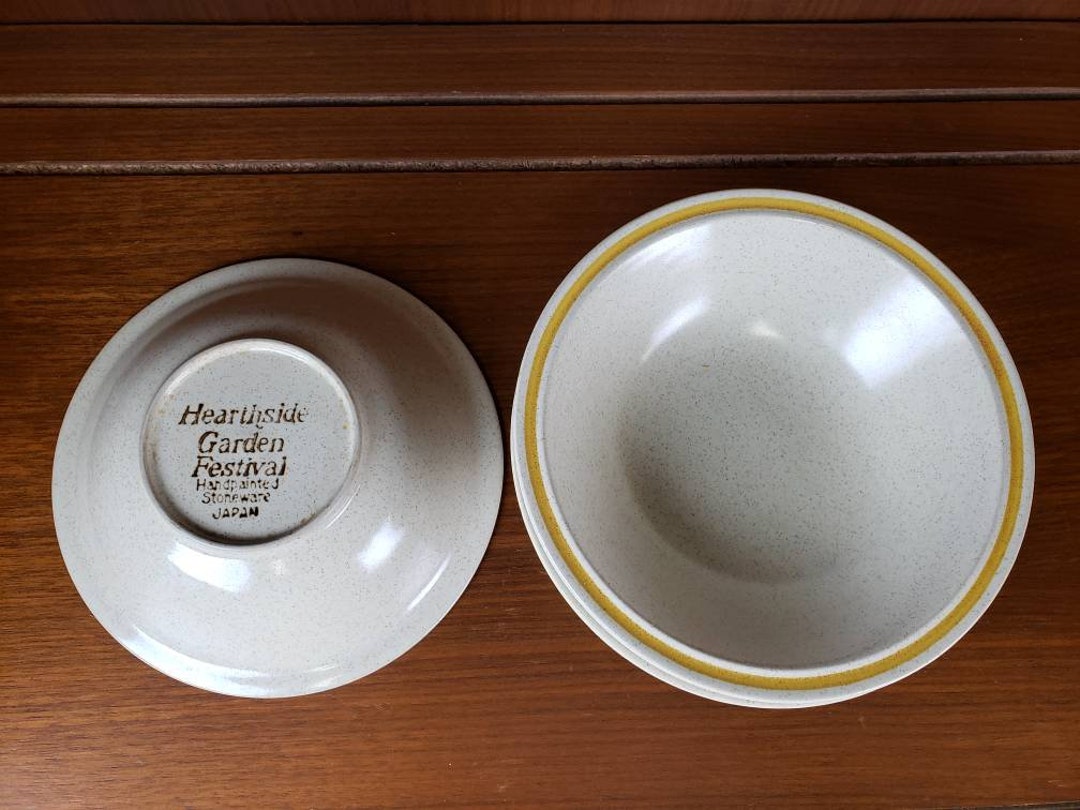 Hearthside Garden Festival Sunshine Flowers Soup Cereal Bowl Set