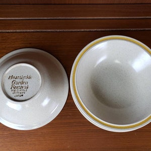 Hearthside Garden Festival Sunshine Flowers soup cereal bowl set of 3 Stoneware