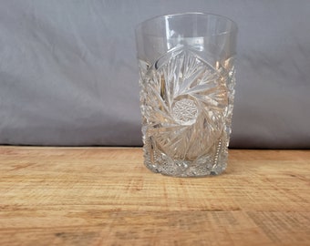 Sawtooth tumbler heavy deep etched