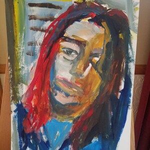 Abstract study of a woman&#39;s face
