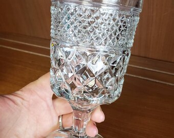 Anchor Hocking Wexford Crystal Water Goblets or Wine Glasses Set of 4 - Etsy
