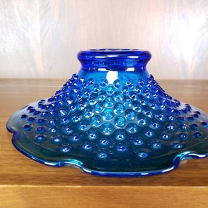 Hobnail bowl colonial blue collector glass dish image 3