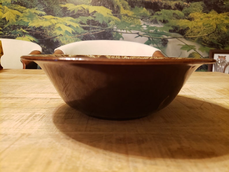 Harker Quaker Maid Vegtable Bowl Rawhide mid century dish image 8