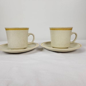 Hearthside Garden Festival Coffee cup saucer set of 4 sunshine flowers prairie flowers