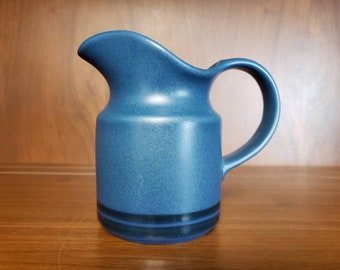 Pfaltzgraff Morning light creamer pitcher blue black geometric dishes