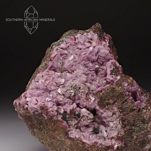 Pink Cobaltoan Calcite/Cobaltoan Dolomite on Matrix Crystal Specimen, DRC