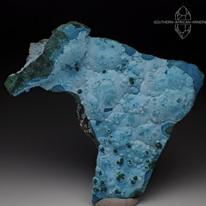 Chrysocolla and Malachite Crystal Specimen, Katanga Province DRC