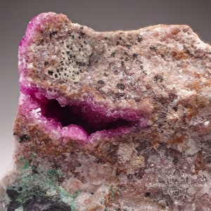 Cobaltoan Calcite/ Cobaltoan Dolomite on Matrix Crystal Specimen, DRC