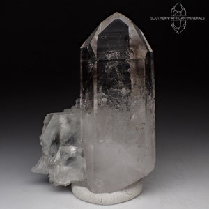 Bubble! Brandberg Lustrous Smoky Quartz Crystal Enhydro with Epidote & Calcite Goboboseb Namibia
