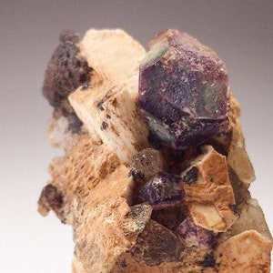 Octahedral Fluorite, Quartz, Feldspar Crystal Specimen, Riemvasmaak South Africa
