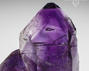 Brandberg Unique Royal Amethyst Quartz Crystal Twin, Goboboseb Namibia