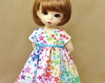 Littlefee and YOSD Rainbow Doll Dress || Rainbow Stars Dress for YOSD and Littlefee Dolls