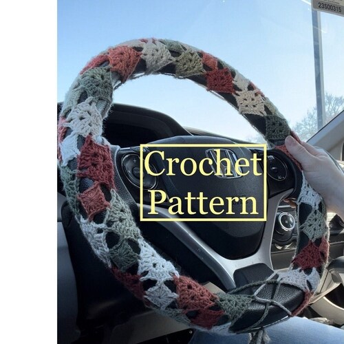 Crochet Steering Wheel Cover PATTERN ONLY Etsy