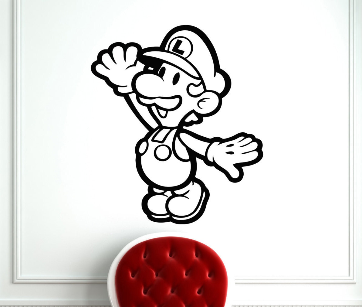 Super Mario Stickers Wall Vinyl Decals Home Interior Murals Etsy