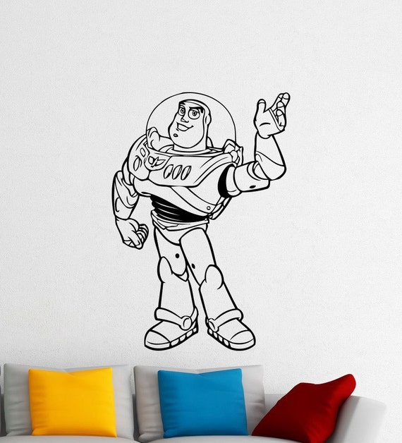 Buzz Lightyear Toy Story Wall Vinyl Sticker Woody Jessie Etsy
