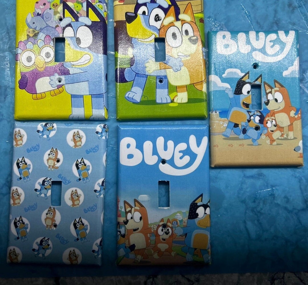 Bluey Switch Plate Cover Choose a Design From the 5 Available. Fits All