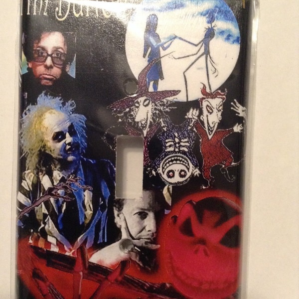 Tim burton single switch plate cover