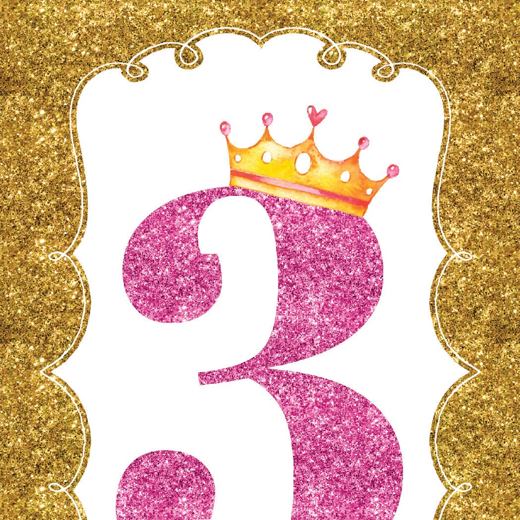 birthday invitation princess invitation girl digital