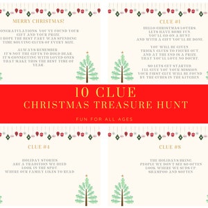 Christmas activities for kids, Christmas Treasure Hunt, Christmas Printables, Christmas games for kids, stocking stuffers, Scavenger Hunt