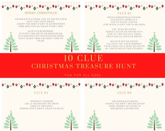 Christmas activities for kids, Christmas Treasure Hunt, Christmas Printables, Christmas games for kids, stocking stuffers, Scavenger Hunt