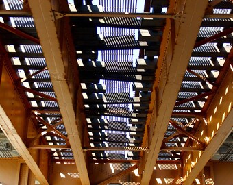 Train Tracks Photo, L Train, Chicago L, - Parallel Lines, wall art print, Chicago urban photography, L Series
